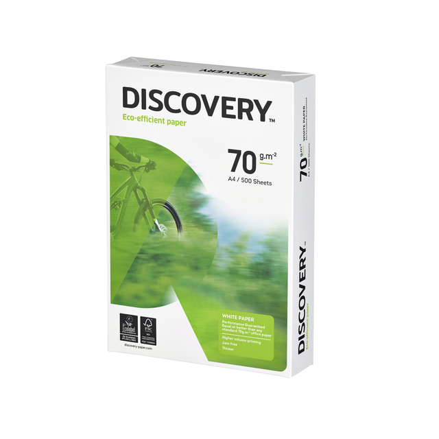 Kopieerpapier Discovery A4 70gr wit 500 vel Kopieerpapier Discovery A4 70gr wit 500 vel