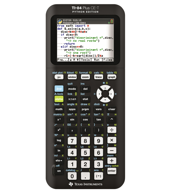 Rekenmachine TI-84 Plus CE-T Python Edition Rekenmachine TI-84 Plus CE-T Python Edition