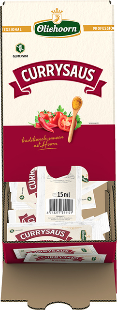 Curry Oliehoorn sachet 150x15ml Curry Oliehoorn sachet 150x15ml