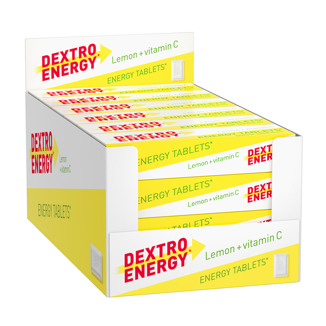 Energie tabletten Dextro Energy citroen pak 50 gram Energie tabletten Dextro Energy citroen pak 50 gram