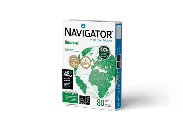 Kopieerpapier Navigator Universal CO2 A4 80gr wit 500 vel Kopieerpapier Navigator Universal CO2 A4 80gr wit 500 vel