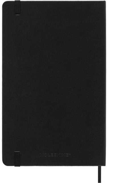 notebook, journal, zwart,  elastische band, hardcover