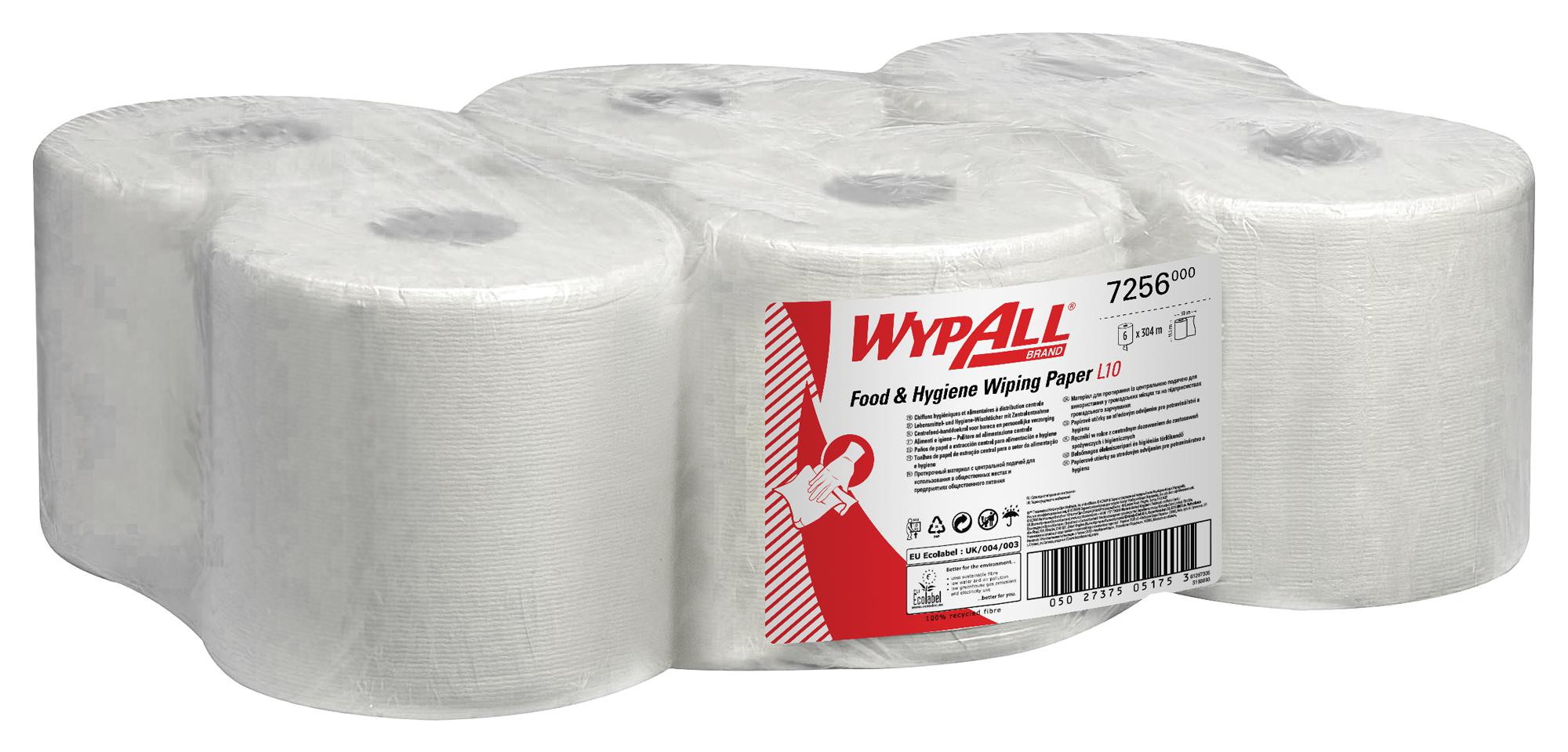 Kimberly Clark WypAll L10 Reinigingsdoek 1lgs Wit pak 6st