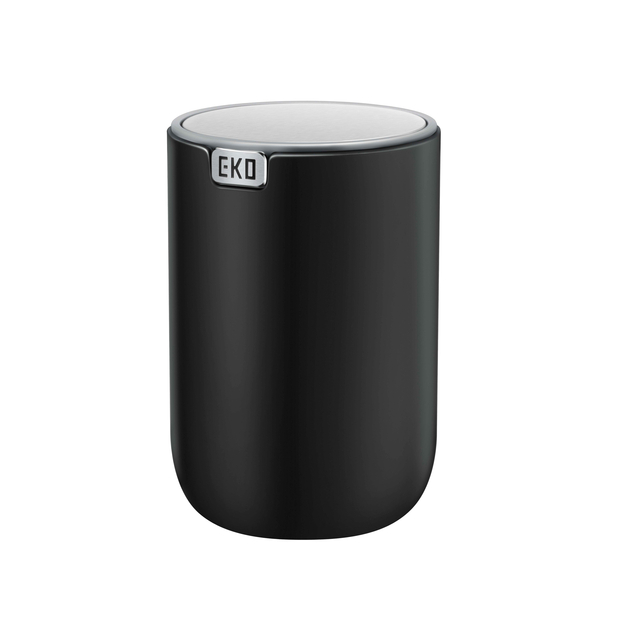 Afvalbak EKO Fandy 2 tafelmodel met swingdeksel 2,2 liter zwart Afvalbak EKO Fandy 2 tafelmodel met swingdeksel 2,2 liter zwart