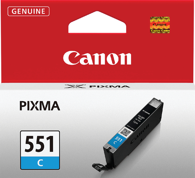 Inktcartridge Canon CLI-551 blauw Inktcartridge Canon CLI-551 blauw