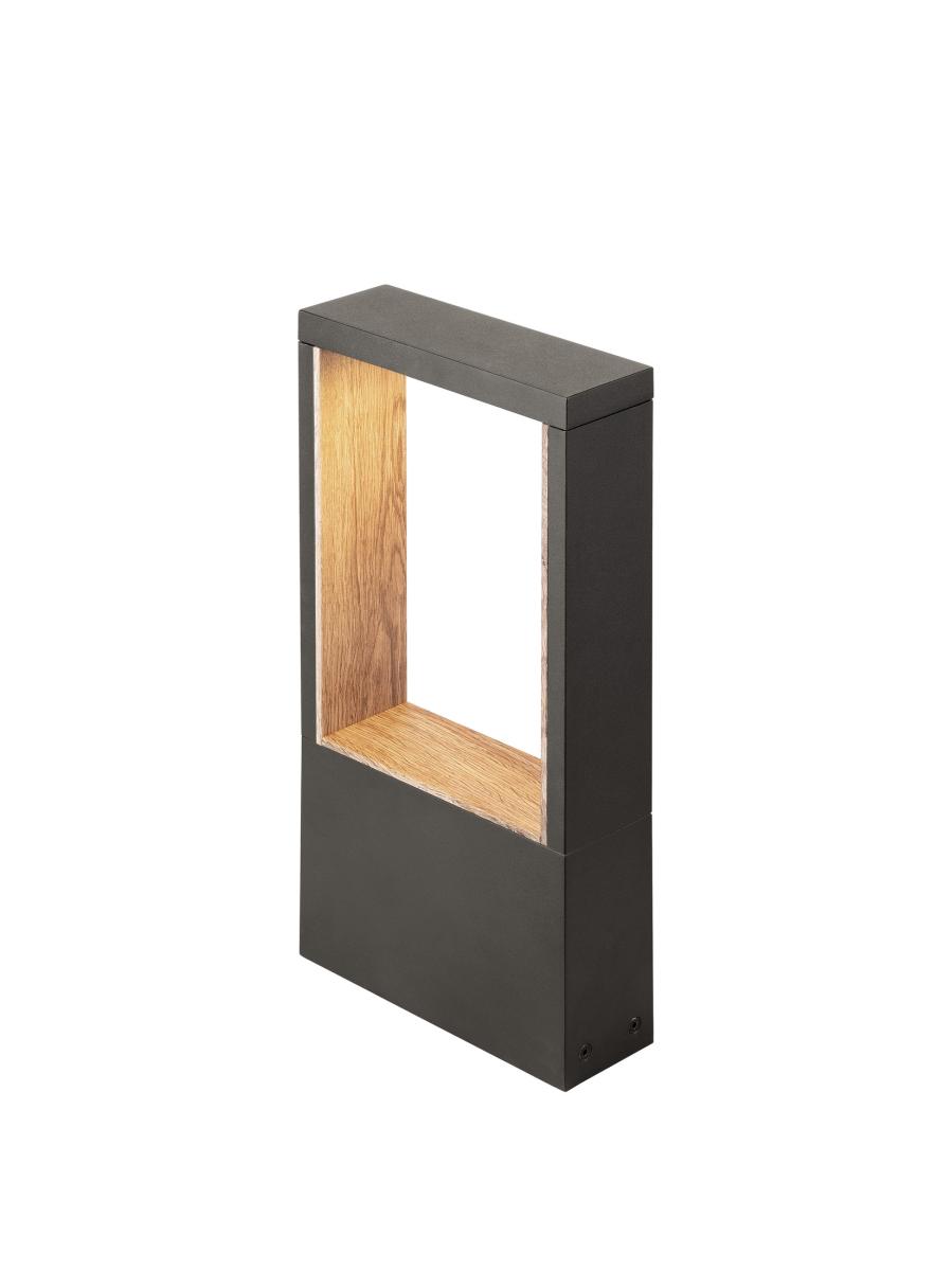FLATT II 36 FASE 2700 K IP65 vierkant antraciet/bruin