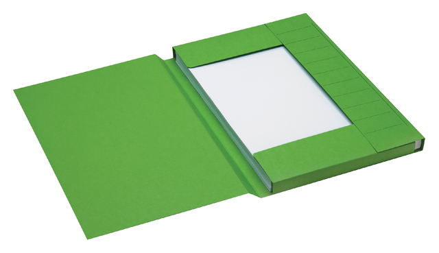 Dossiermap Secolor folio 3 klep 100% gerecycled karton 250 gr groen Dossiermap Secolor folio 3 klep 100% gerecycled karton 250 gr groen