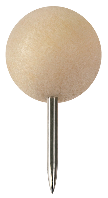 Punaises Nobo hout voor memobord 40 stuks Punaises Nobo hout voor memobord 40 stuks