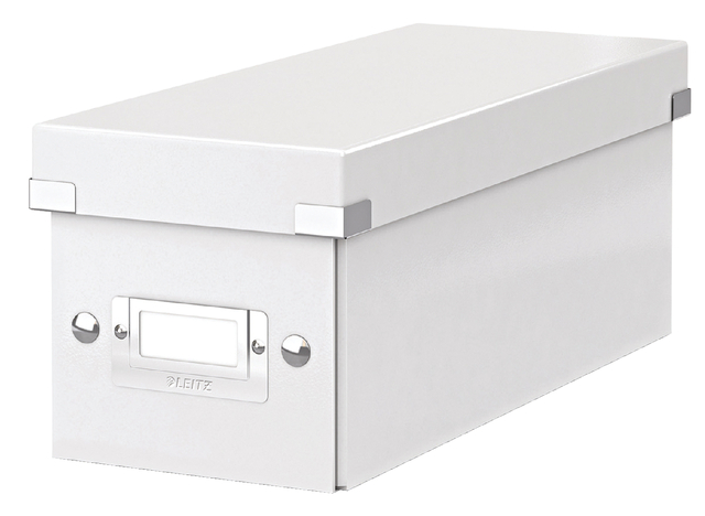 CD-opbergdoos Leitz Click & Store WOW  gerecycled karton 143x136x352mm wit CD-opbergdoos Leitz Click & Store WOW  gerecycled karton 143x136x352mm wit