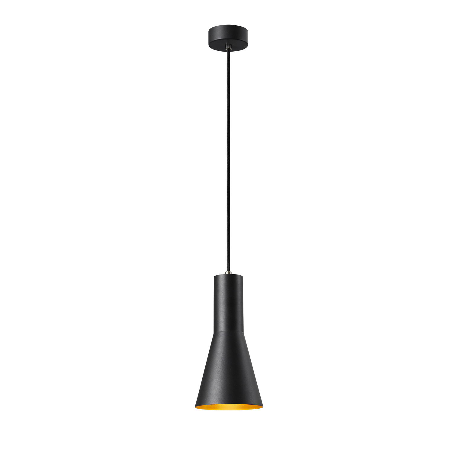 PHELIA 130 zwart/goud 1xE27