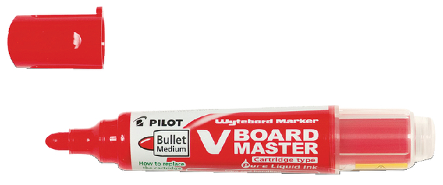 Whiteboardmarker PILOT Begreen rond medium rood Whiteboardmarker PILOT Begreen rond medium rood