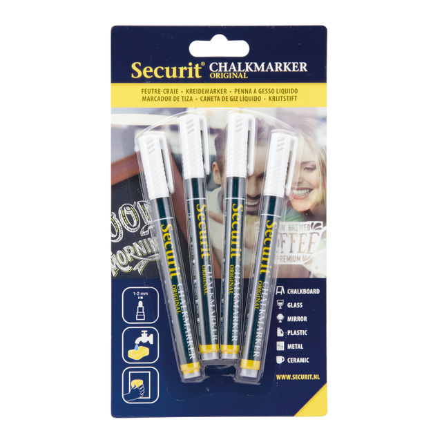 krijtmarker, stift, whiteboardmarker, veilig, set