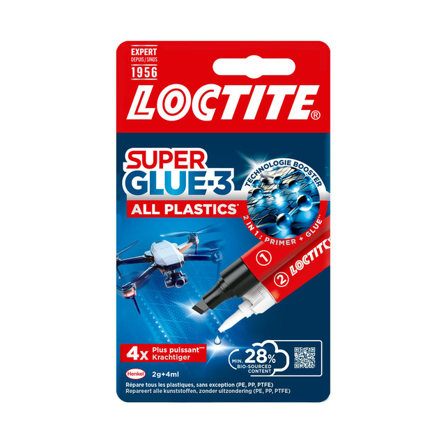 Secondenlijm Loctite All Plastic 2gram + 4 ml Secondenlijm Loctite All Plastic 2gram + 4 ml