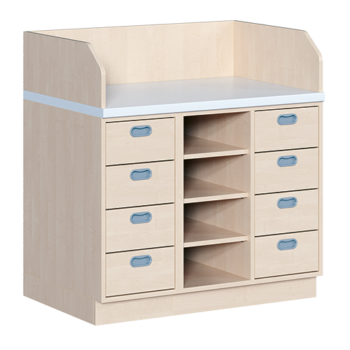 Commode, drie rijen