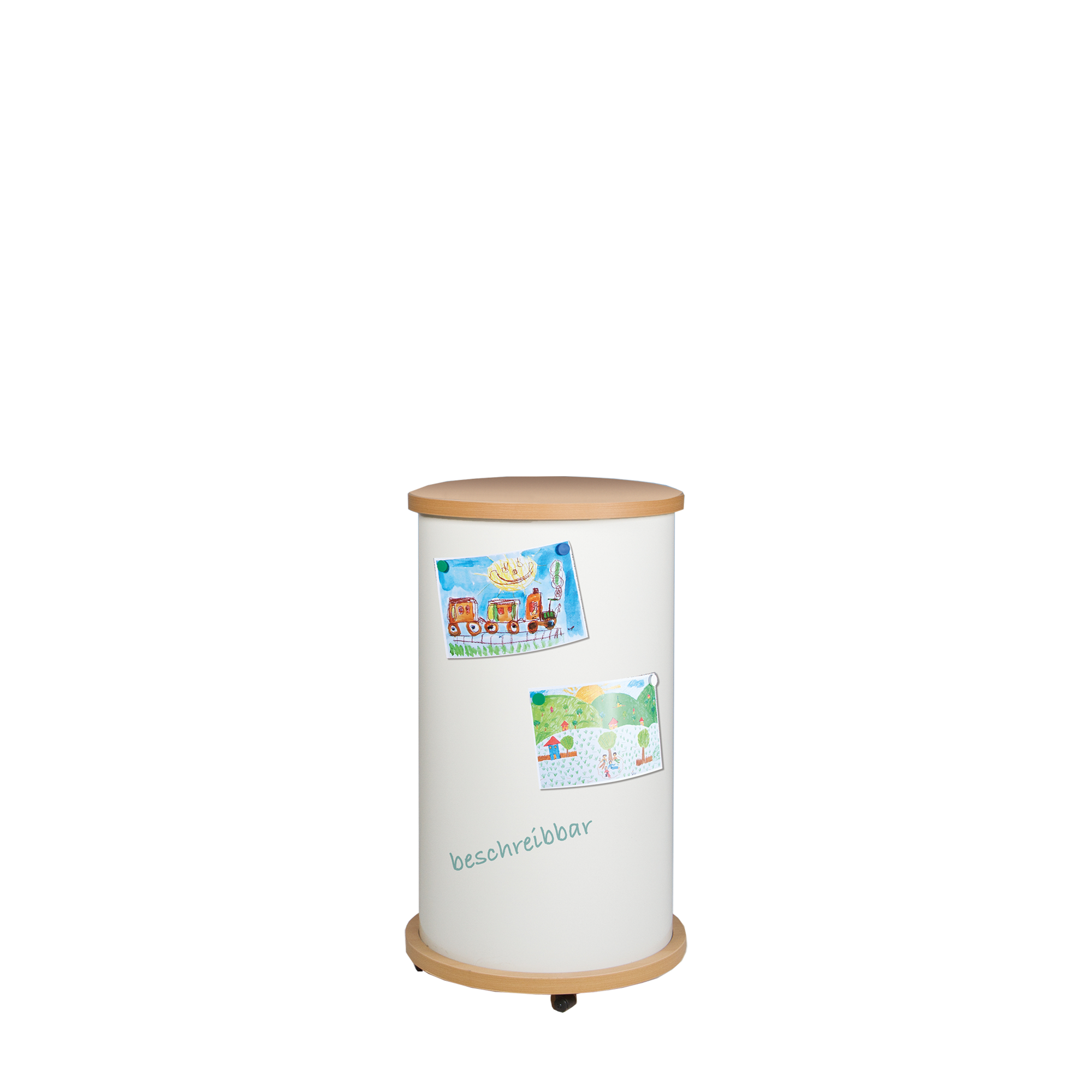 Mobiele reclamezuil met whiteboard oppervlak, schoolbordstaal, wit