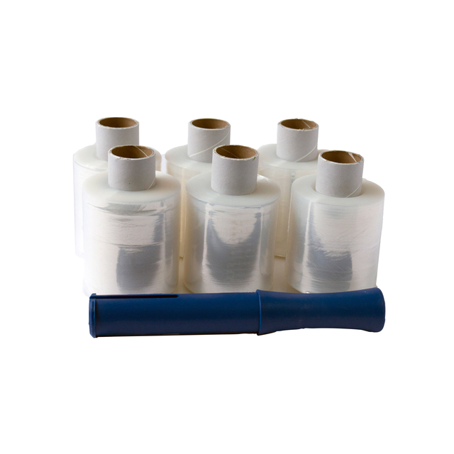 Wikkelfolie IEZZY 100mmx250m met afroller 6 rollen Wikkelfolie IEZZY 100mmx250m met afroller 6 rollen