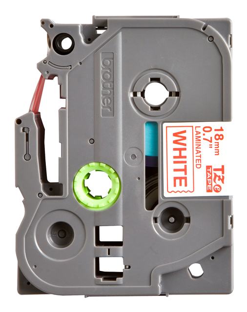 Labeltape Brother P-touch TZe-242 standaard 18mm rood op wit