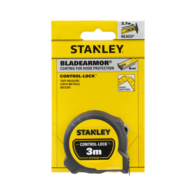 Rolmaat Stanley Control-Lock 3 meter 19mm Rolmaat Stanley Control-Lock 3 meter 19mm