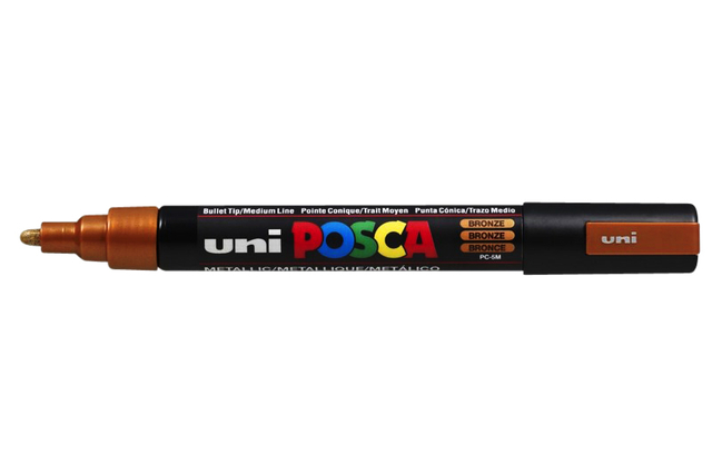 Paintmarker Uni POSCA PC5M medium brons Paintmarker Uni POSCA PC5M medium brons