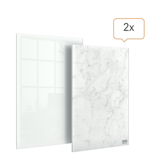Glasbord Nobo mini 23x15m 2 stuks