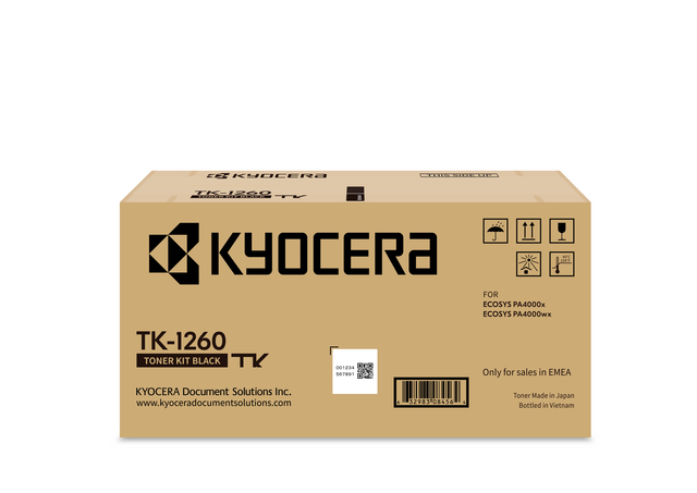 Toner Kyocera TK-1260 zwart Toner Kyocera TK-1260 zwart
