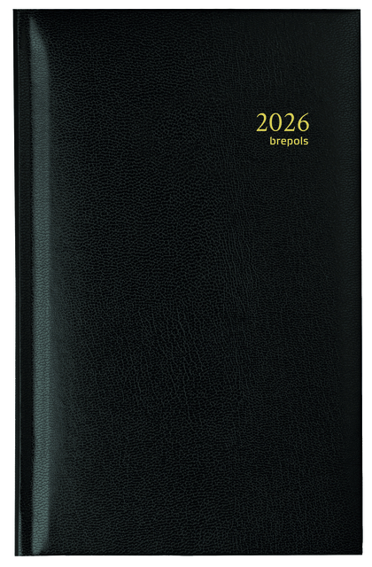 Agenda 2026 Brepols Interplan Lima 7dagen/2pagina's zwart