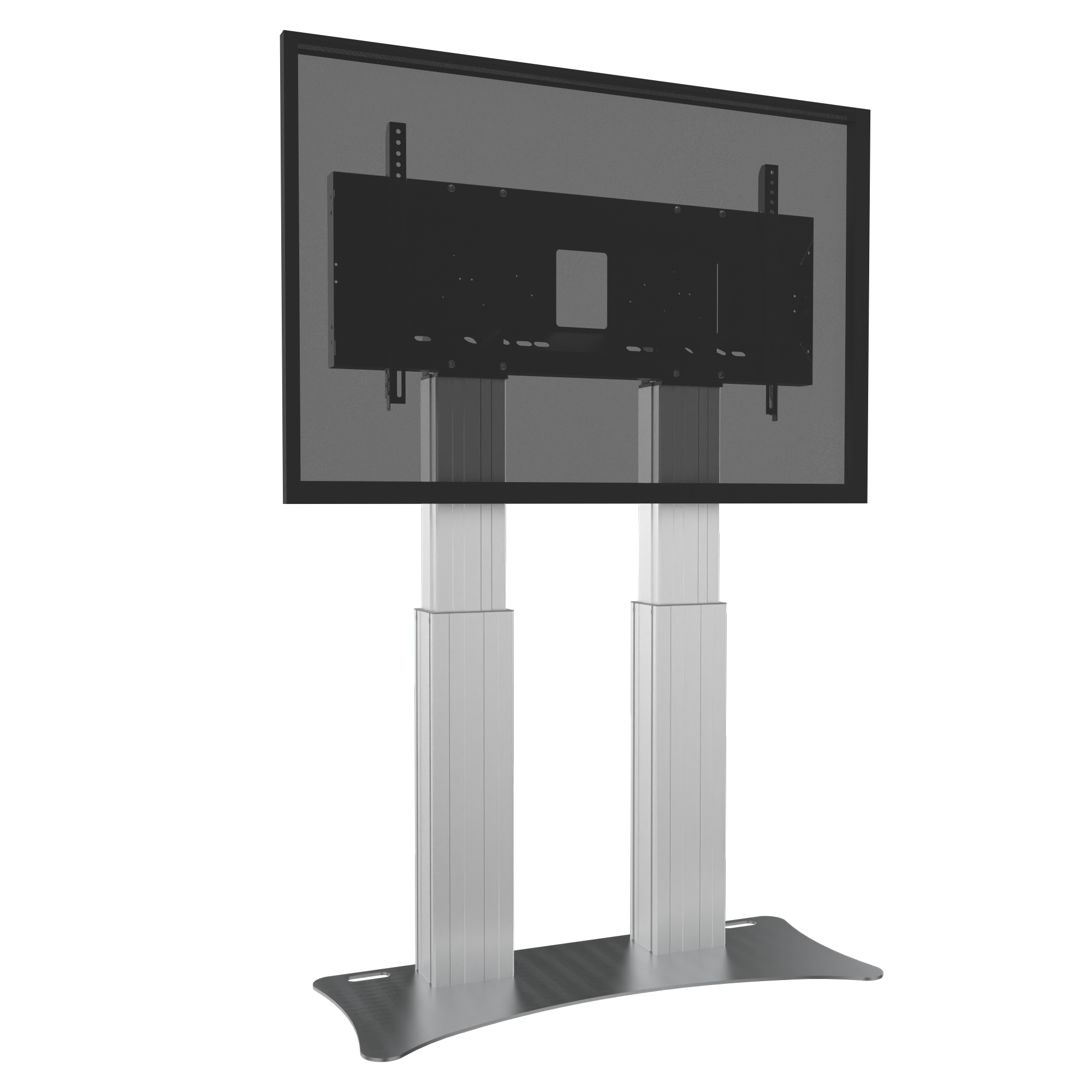Elektrisch in hoogte verstelbare heavy duty XL monitorstandaard met 50 cm slag