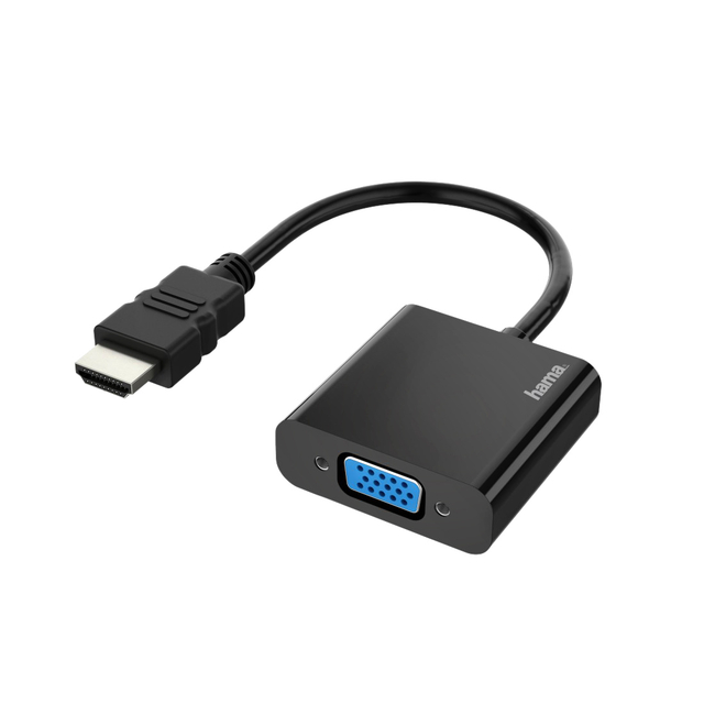 Adapter Hama HDMI-VGA zwart Adapter Hama HDMI-VGA zwart