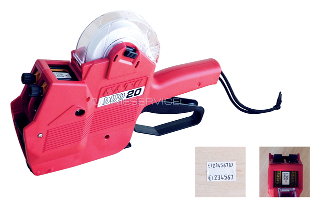 Etiketteertang Sato Duo 20 2 regels 16x23mm Etiketteertang Sato Duo 20 2 regels 16x23mm