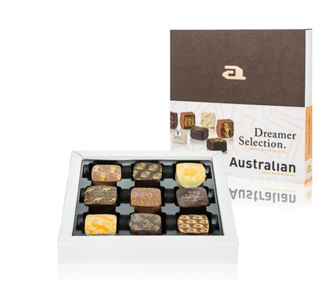 Chocolade bonbons Australian Dreamer Selection 9-pack Chocolade bonbons Australian Dreamer Selection 9-pack