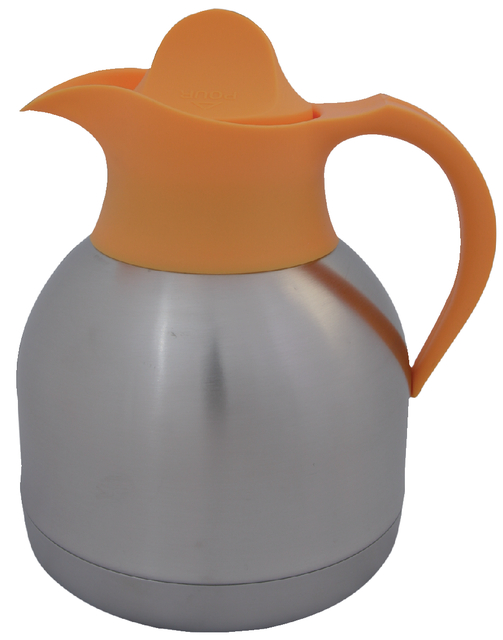 Thermoskan IEZZY theekan 1liter roestvrijstaal gele dop Thermoskan IEZZY theekan 1liter roestvrijstaal gele dop
