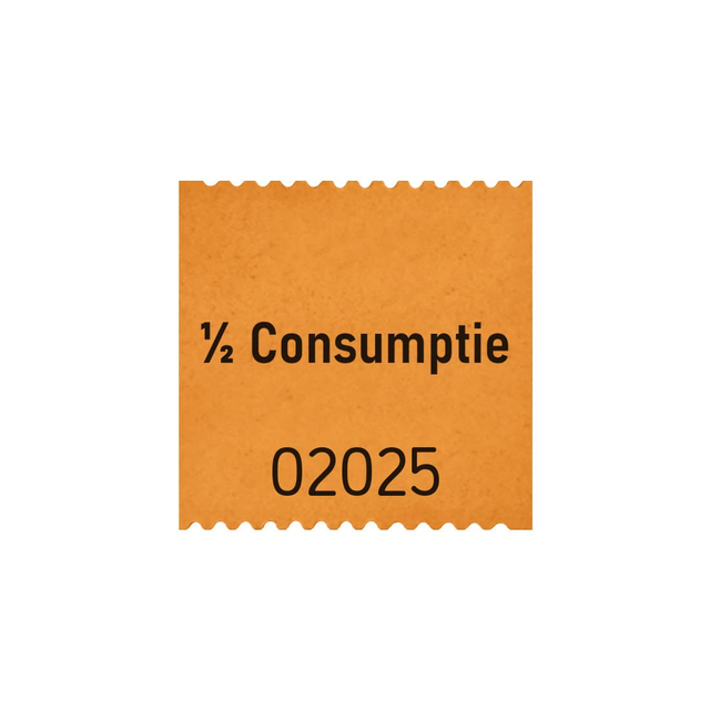 Consumptiebon Combicraft 1/2  500 stuks oranje