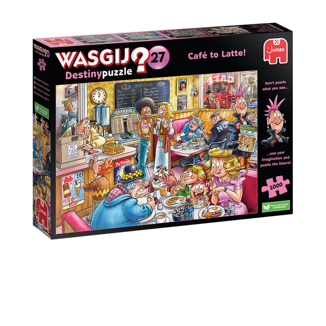 Puzzel Wasgij Destiny 27 De Koffieshop! 1000 stukjes Puzzel Wasgij Destiny 27 De Koffieshop! 1000 stukjes