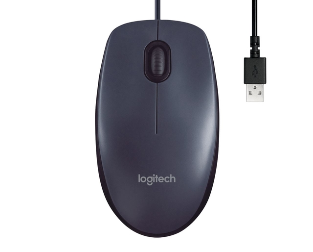 Muis Logitech USB B100 zwart Muis Logitech USB B100 zwart