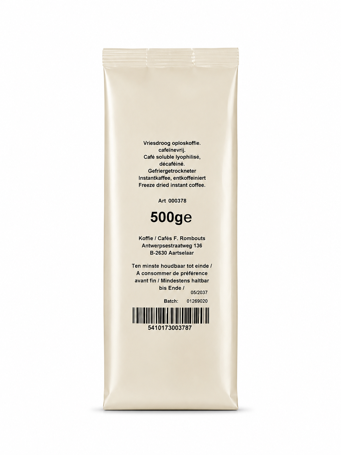 instant koffie, 500 ge, koffiezak, ice: geen merk, voeding
