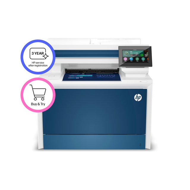 printer, color blue, all-in-one, touchscreen, hp logo