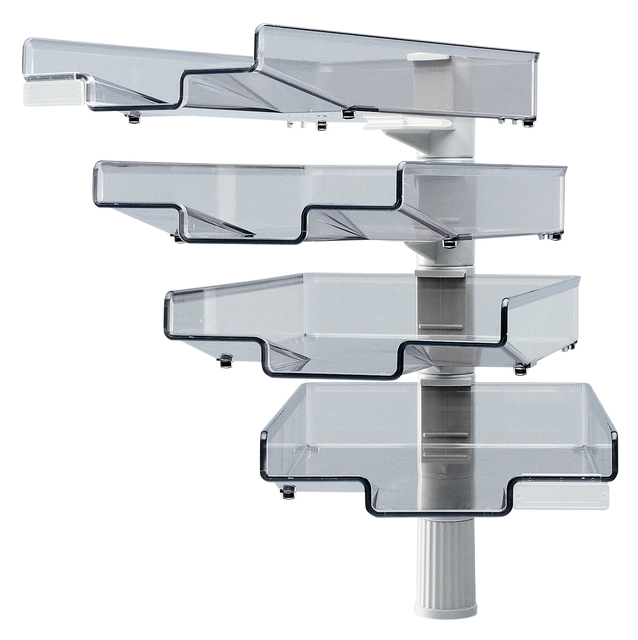 Brievenbak Hansa met 360 graden zwenkarm 4stuks grijs Brievenbak Hansa met 360 graden zwenkarm 4stuks grijs