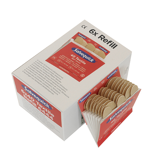 Salvequick textiel pleisters doos 6x40 stuks