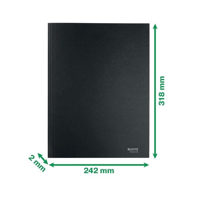 notebook, black, 242x318, ruled?, recycle