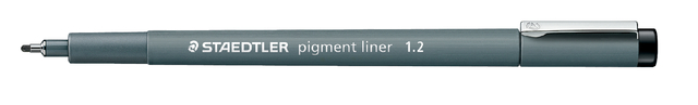 Fineliner Staedtler Pigment 308 zwart 1.2mm Fineliner Staedtler Pigment 308 zwart 1.2mm