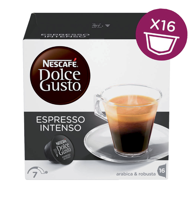 Koffiecups Dolce Gusto espresso intenso 16 stuks