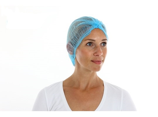 CMT Haarnet Clip Cap Blauw maat M 50cm doos 10x100st