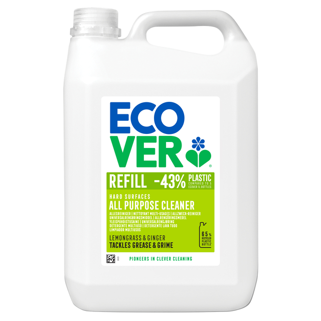 Allesreiniger Ecover citroengrass & gember navulflacon 5L Allesreiniger Ecover citroengrass & gember navulflacon 5L