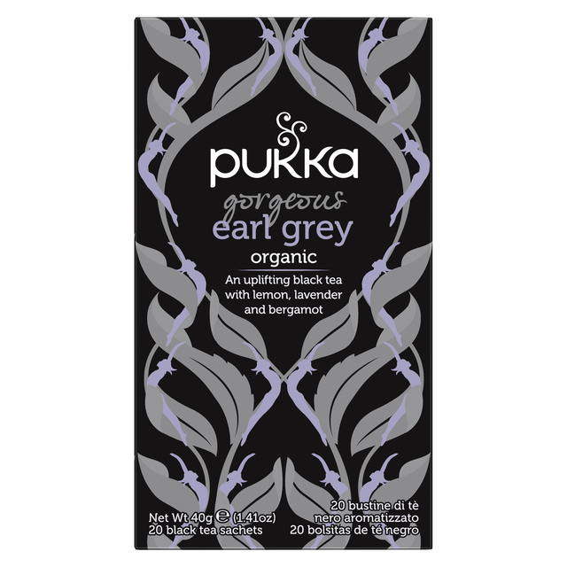 Thee Pukka gorgeous earl grey 20 zakjes Thee Pukka gorgeous earl grey 20 zakjes