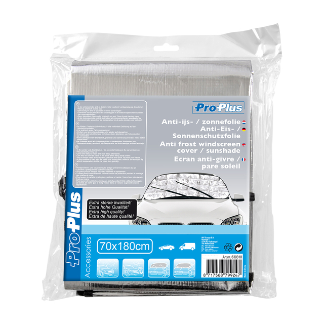 Antivriesscherm ProPlus 180x70cm zilver Antivriesscherm ProPlus 180x70cm zilver