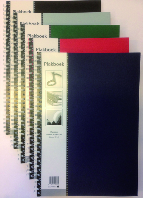 Plakboek Papyrus 400x280mm 40 vel assorti