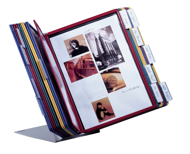 Bureaustandaard Durable Vario met 20-tassen A4 metaal Bureaustandaard Durable Vario met 20-tassen A4 metaal