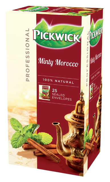 Thee Pickwick minty Morocco 2gr 25 stuks Thee Pickwick minty Morocco 2gr 25 stuks