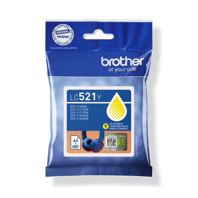 Inktcartridge Brother LC-527Y geel
