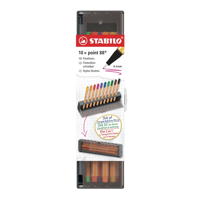 markers, fineliner, tip set, colored, storage case